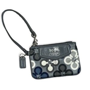 Coach Madison Clover Sateen wristlet